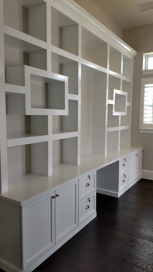 Custom Craft Woodworks Remodeling, Home Office Built In Bookcase